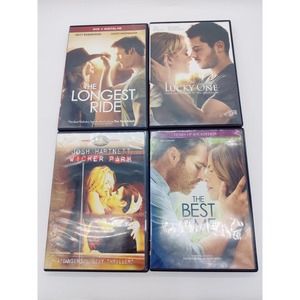 4 Movie Lot DVDs Romance The Longest Ride Lucky One Wicker Park Best Of Me Four